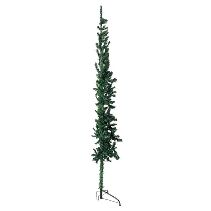 Künstlicher Halb-Weihnachtsbaum mit Ständer Schlank Grün 240 cm - Pazzar.ch