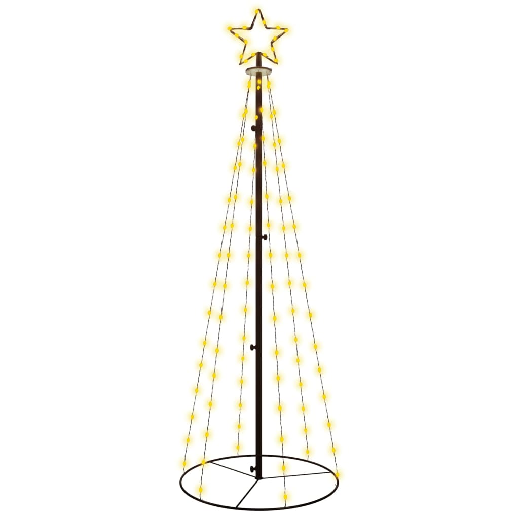 LED-Weihnachtsbaum Kegelform Warmweiß 108 LEDs 70x180 cm