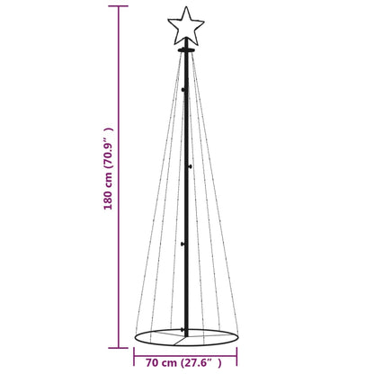 LED-Weihnachtsbaum Kegelform Warmweiß 108 LEDs 70x180 cm - Pazzar.ch