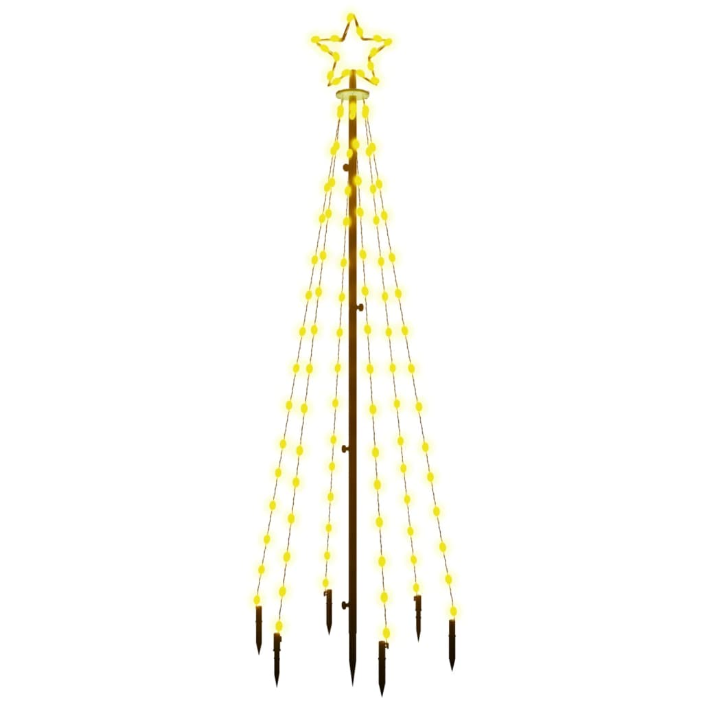 LED-Weihnachtsbaum mit Erdnägeln Warmweiß 108 LEDs 180 cm - Pazzar.ch