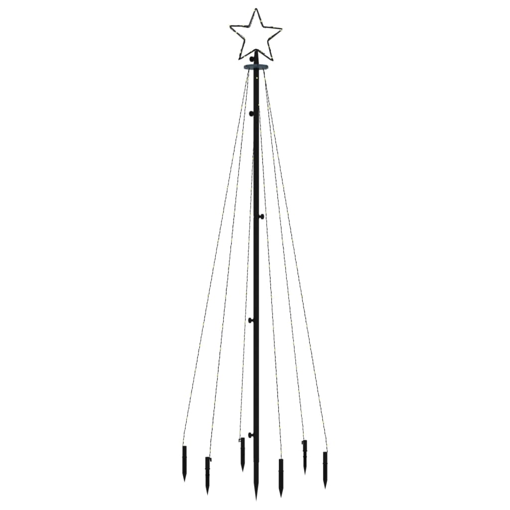 LED-Weihnachtsbaum mit Erdnägeln Warmweiß 108 LEDs 180 cm - Pazzar.ch