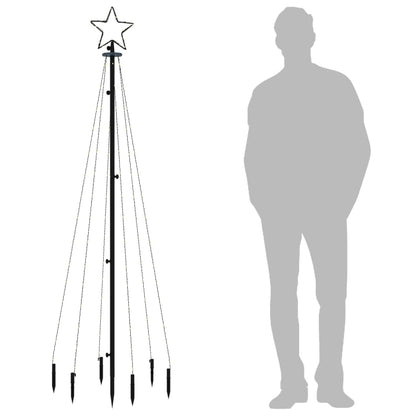 LED-Weihnachtsbaum mit Erdnägeln Warmweiß 108 LEDs 180 cm - Pazzar.ch