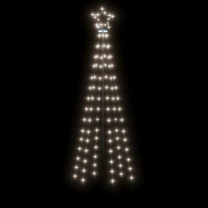 LED-Weihnachtsbaum mit Erdnägeln Kaltweiß 108 LEDs 180 cm - Pazzar.ch