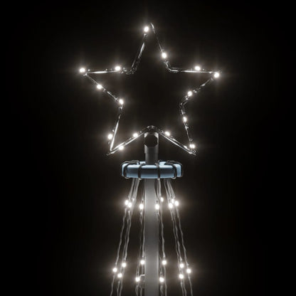 LED-Weihnachtsbaum mit Erdnägeln Kaltweiß 108 LEDs 180 cm - Pazzar.ch