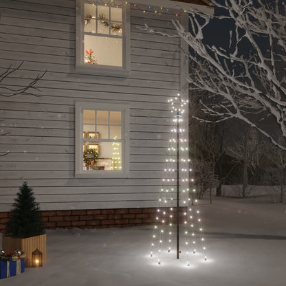 LED-Weihnachtsbaum mit Erdnägeln Kaltweiß 108 LEDs 180 cm - Pazzar.ch