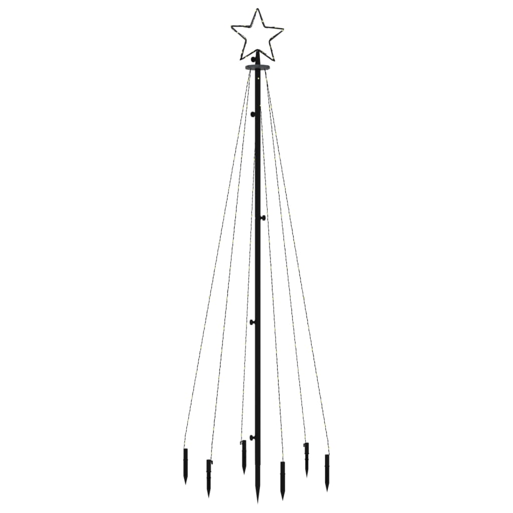 LED-Weihnachtsbaum mit Erdnägeln Mehrfarbig 108 LEDs 180 cm - Pazzar.ch