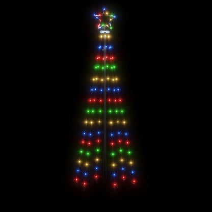 LED-Weihnachtsbaum mit Erdnägeln Mehrfarbig 108 LEDs 180 cm - Pazzar.ch