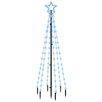 LED-Weihnachtsbaum mit Erdnägeln Blau 108 LEDs 180 cm - Pazzar.ch