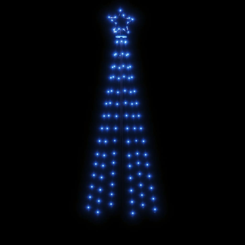 LED-Weihnachtsbaum mit Erdnägeln Blau 108 LEDs 180 cm - Pazzar.ch