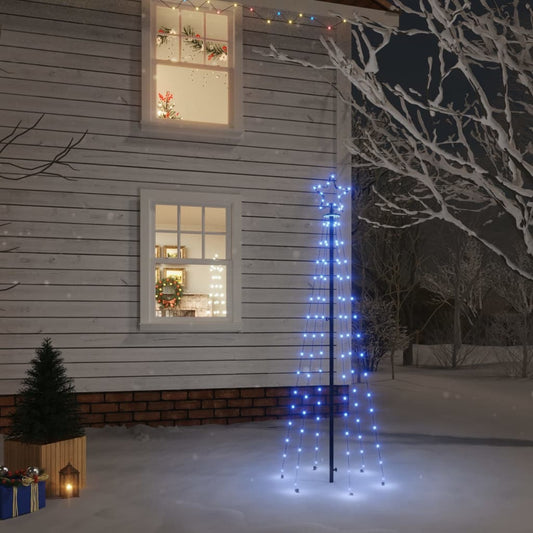 LED-Weihnachtsbaum mit Erdnägeln Blau 108 LEDs 180 cm - Pazzar.ch