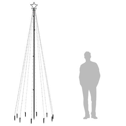 LED-Weihnachtsbaum mit Erdnägeln Mehrfarbig 310 LEDs 300 cm - Pazzar.ch