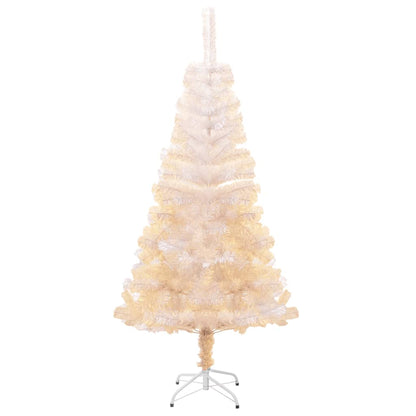 Künstlicher Weihnachtsbaum Schillernde Spitzen Weiß 120 cm PVC - Pazzar.ch