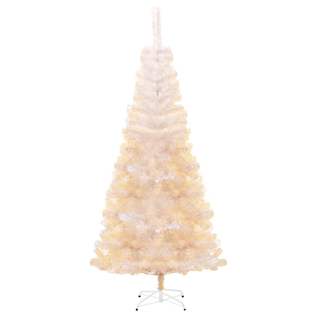 Künstlicher Weihnachtsbaum Schillernde Spitzen Weiß 180 cm PVC - Pazzar.ch