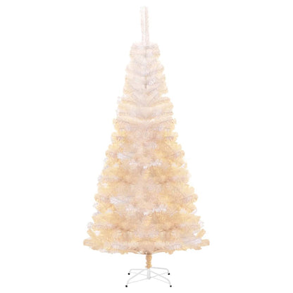 Künstlicher Weihnachtsbaum Schillernde Spitzen Weiß 180 cm PVC - Pazzar.ch