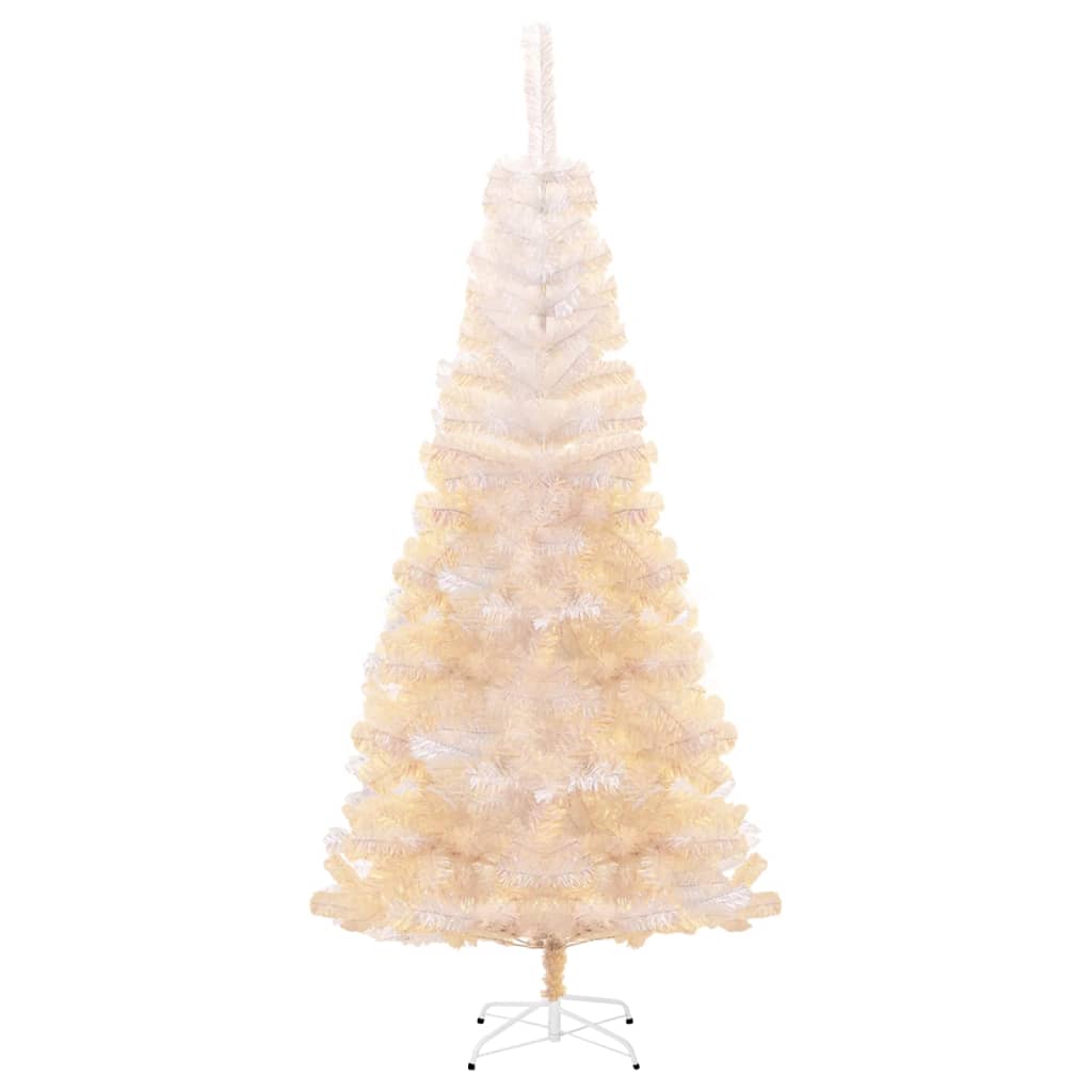 Künstlicher Weihnachtsbaum Schillernde Spitzen Weiß 240 cm PVC - Pazzar.ch