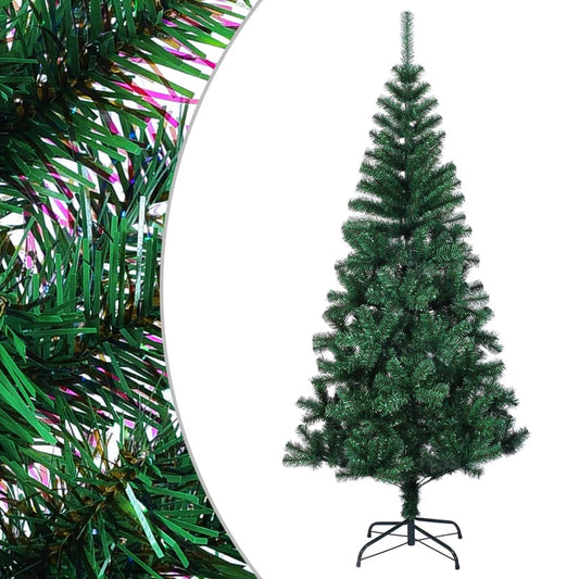 Künstlicher Weihnachtsbaum Schillernde Spitzen Grün 150 cm PVC - Pazzar.ch