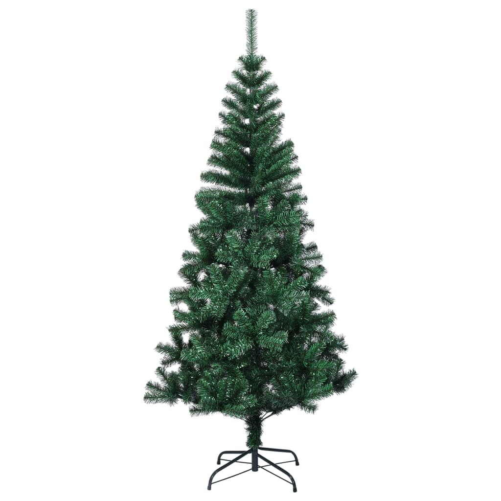 Künstlicher Weihnachtsbaum Schillernde Spitzen Grün 150 cm PVC - Pazzar.ch