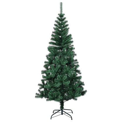 Künstlicher Weihnachtsbaum Schillernde Spitzen Grün 150 cm PVC - Pazzar.ch