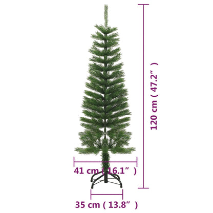 Künstlicher Weihnachtsbaum mit Ständer Schlank 120 cm PE - Pazzar.ch