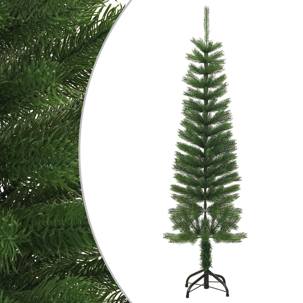 Künstlicher Weihnachtsbaum mit Ständer Schlank 150 cm PE - Pazzar.ch