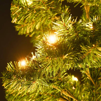 Spiral-Weihnachtsbaum mit Beleuchtung und Topf Grün 120 cm - Pazzar.ch