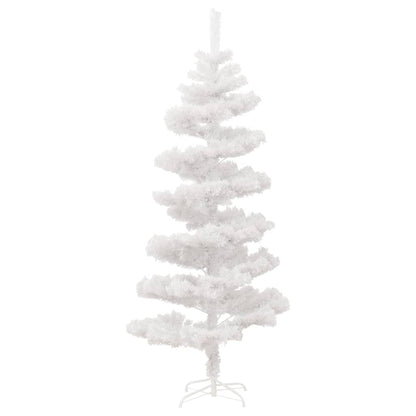 Spiral-Weihnachtsbaum mit Beleuchtung und Ständer Weiß 150 cm - Pazzar.ch