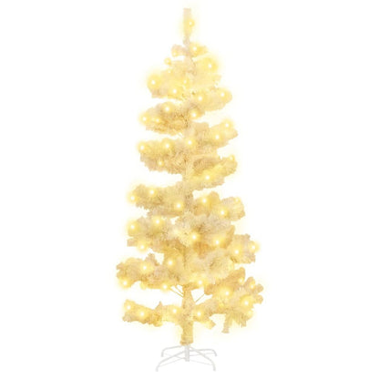 Spiral-Weihnachtsbaum mit Beleuchtung und Ständer Weiß 180 cm - Pazzar.ch