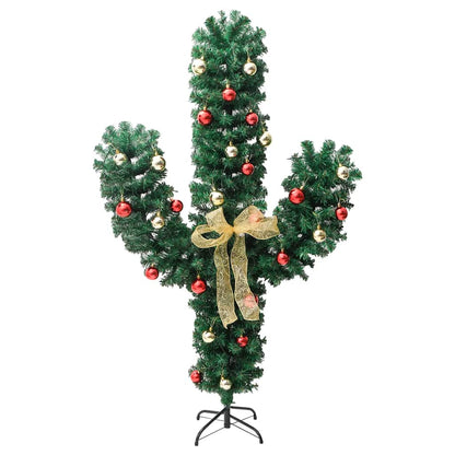 Weihnachtskaktus mit Ständer und LED Grün 210 cm PVC - Pazzar.ch