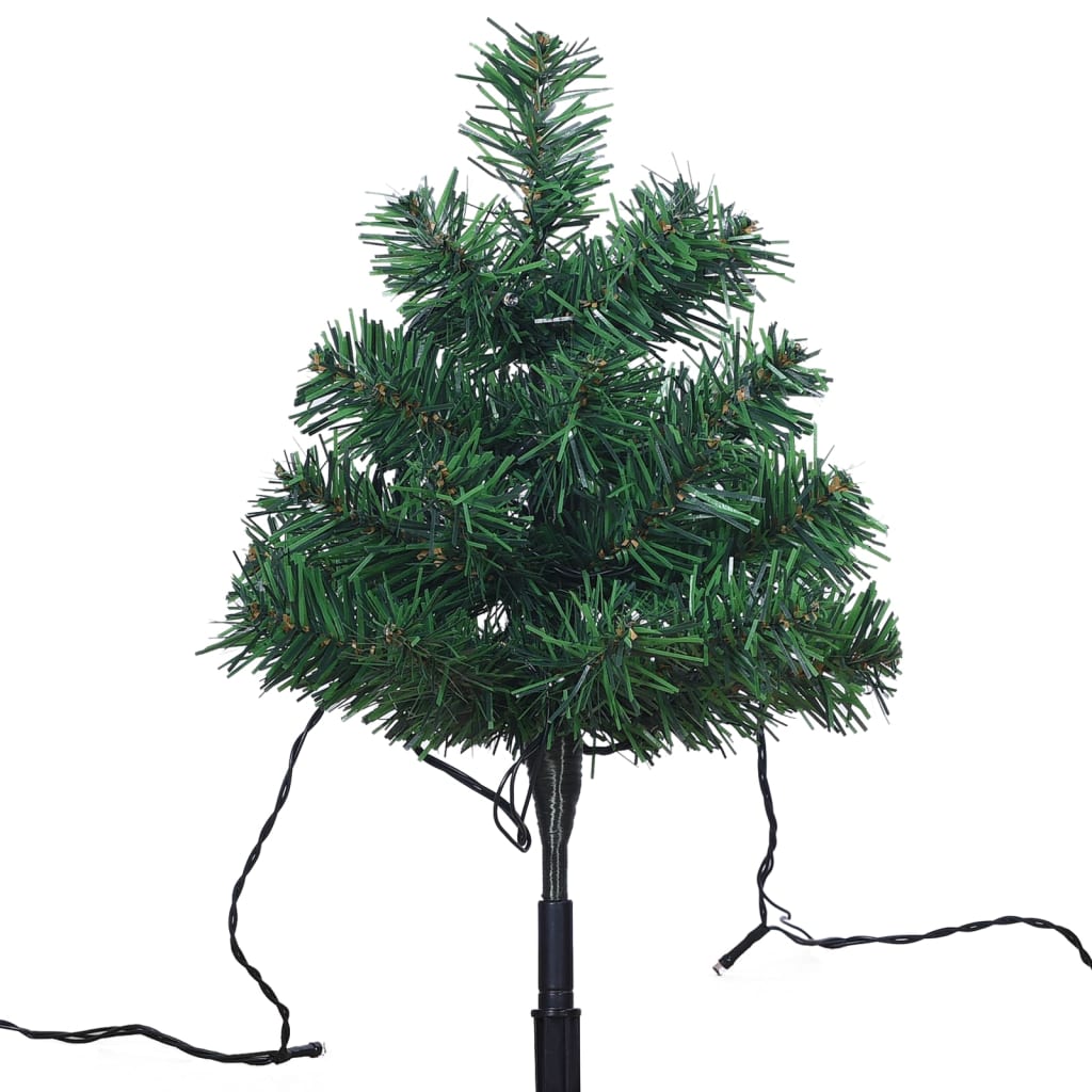 Wegbeleuchtung Weihnachtsbäume 6 Stk. Warmweiße LEDs 45 cm PVC - Pazzar.ch