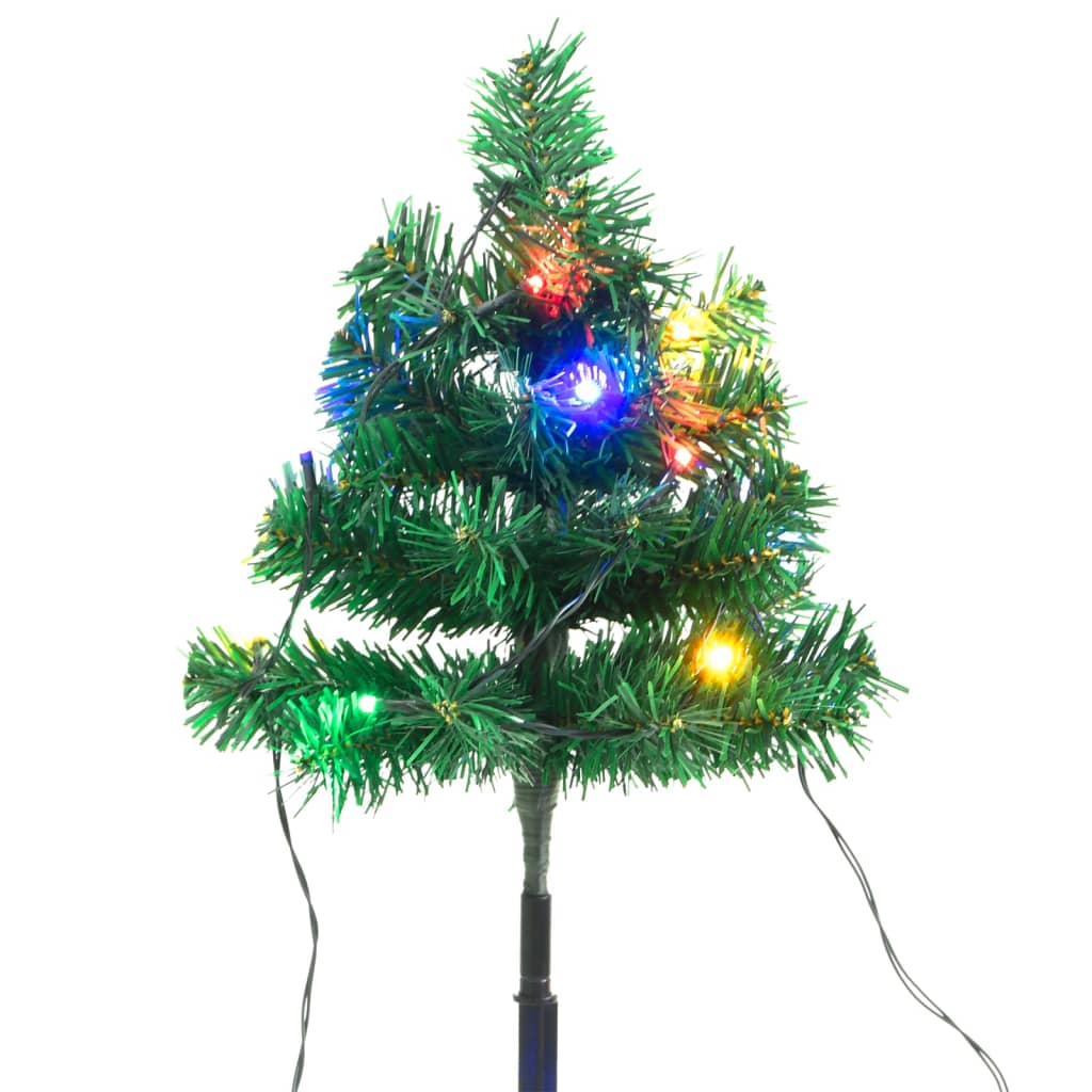 Wegbeleuchtung Weihnachtsbäume 6 Stk. Mehrfarbig LEDs 45 cm PVC - Pazzar.ch