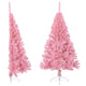 Künstlicher Halb-Weihnachtsbaum mit Ständer Rosa 120 cm PVC