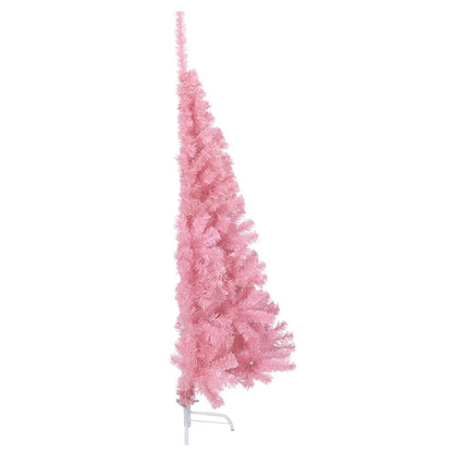 Künstlicher Halb-Weihnachtsbaum mit Ständer Rosa 150 cm PVC - Pazzar.ch