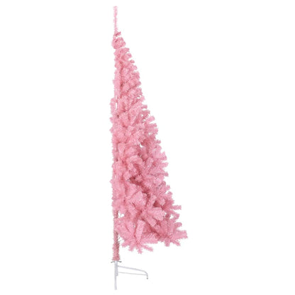 Künstlicher Halb-Weihnachtsbaum mit Ständer Rosa 180 cm PVC - Pazzar.ch