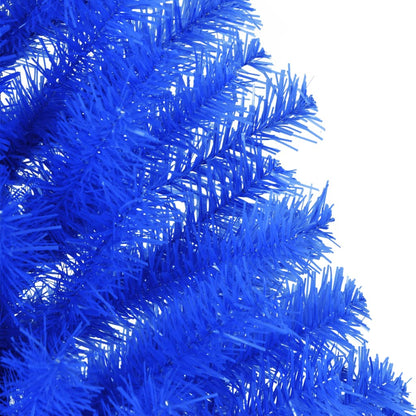 Künstlicher Halb-Weihnachtsbaum mit Ständer Blau 120 cm PVC - Pazzar.ch