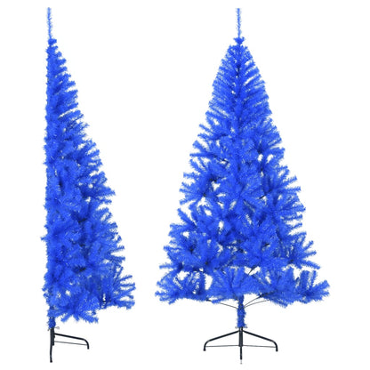 Künstlicher Halb-Weihnachtsbaum mit Ständer Blau 180 cm PVC - Pazzar.ch