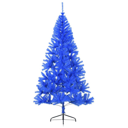 Künstlicher Halb-Weihnachtsbaum mit Ständer Blau 180 cm PVC - Pazzar.ch