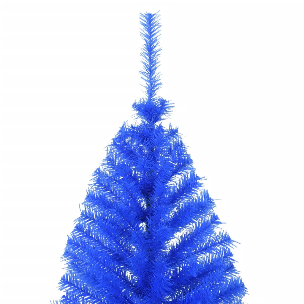 Künstlicher Halb-Weihnachtsbaum mit Ständer Blau 180 cm PVC - Pazzar.ch