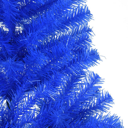 Künstlicher Halb-Weihnachtsbaum mit Ständer Blau 180 cm PVC - Pazzar.ch