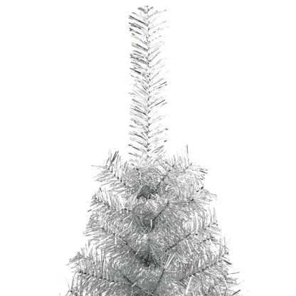 Künstlicher Weihnachtsbaum mit Ständer Silber 210 cm PET - Pazzar.ch