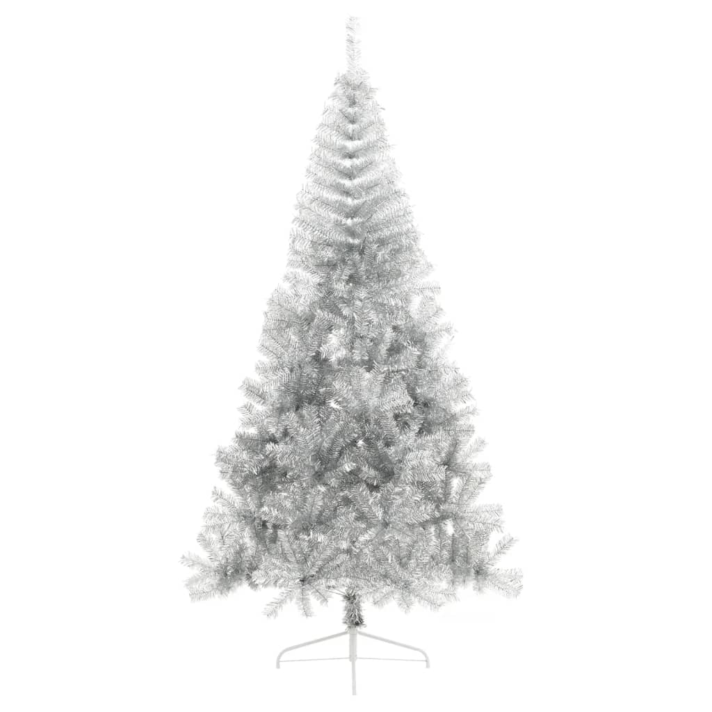 Künstlicher Weihnachtsbaum mit Ständer Silber 240 cm PET - Pazzar.ch