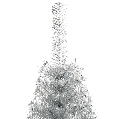 Künstlicher Weihnachtsbaum mit Ständer Silber 240 cm PET - Pazzar.ch