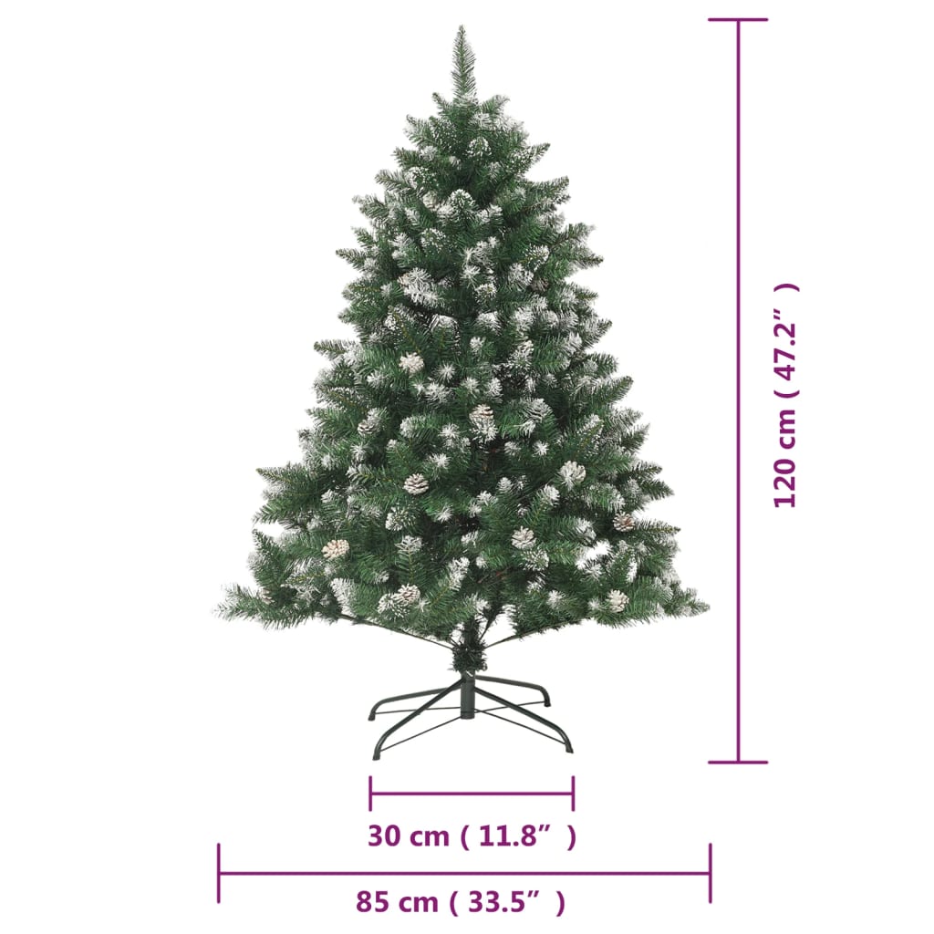 Künstlicher Weihnachtsbaum mit Ständer 120 cm PVC - Pazzar.ch