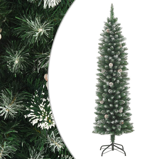 Künstlicher Weihnachtsbaum mit Ständer Schlank 120 cm PVC - Pazzar.ch