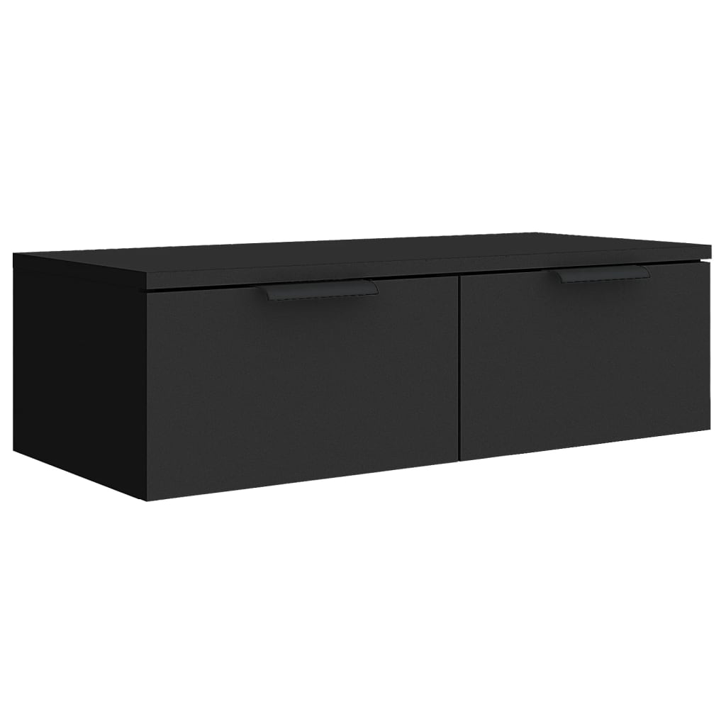 Wandschrank Schwarz 68x30x20 cm Holzwerkstoff - Pazzar.ch