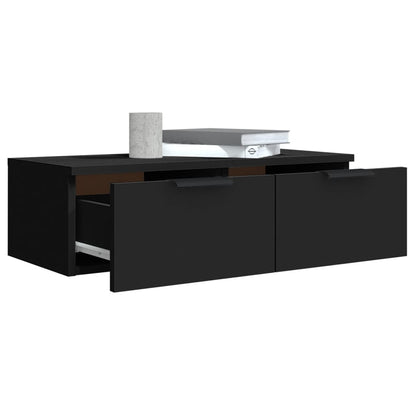 Wandschrank Schwarz 68x30x20 cm Holzwerkstoff - Pazzar.ch