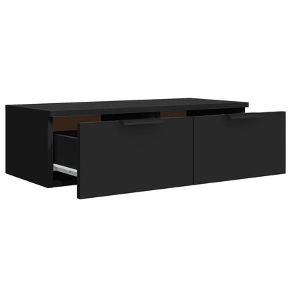 Wandschrank Schwarz 68x30x20 cm Holzwerkstoff - Pazzar.ch