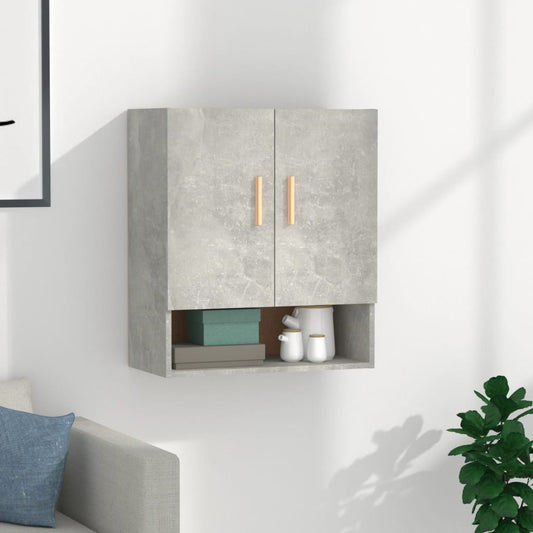 Wandschrank Betongrau 60x31x70 cm Holzwerkstoff - Pazzar.ch