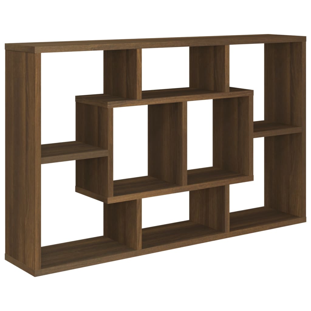 Wandregal Braun Eichen-Optik 85x16x52,5 cm Holzwerkstoff - Pazzar.ch