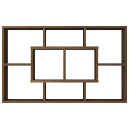 Wandregal Braun Eichen-Optik 85x16x52,5 cm Holzwerkstoff - Pazzar.ch