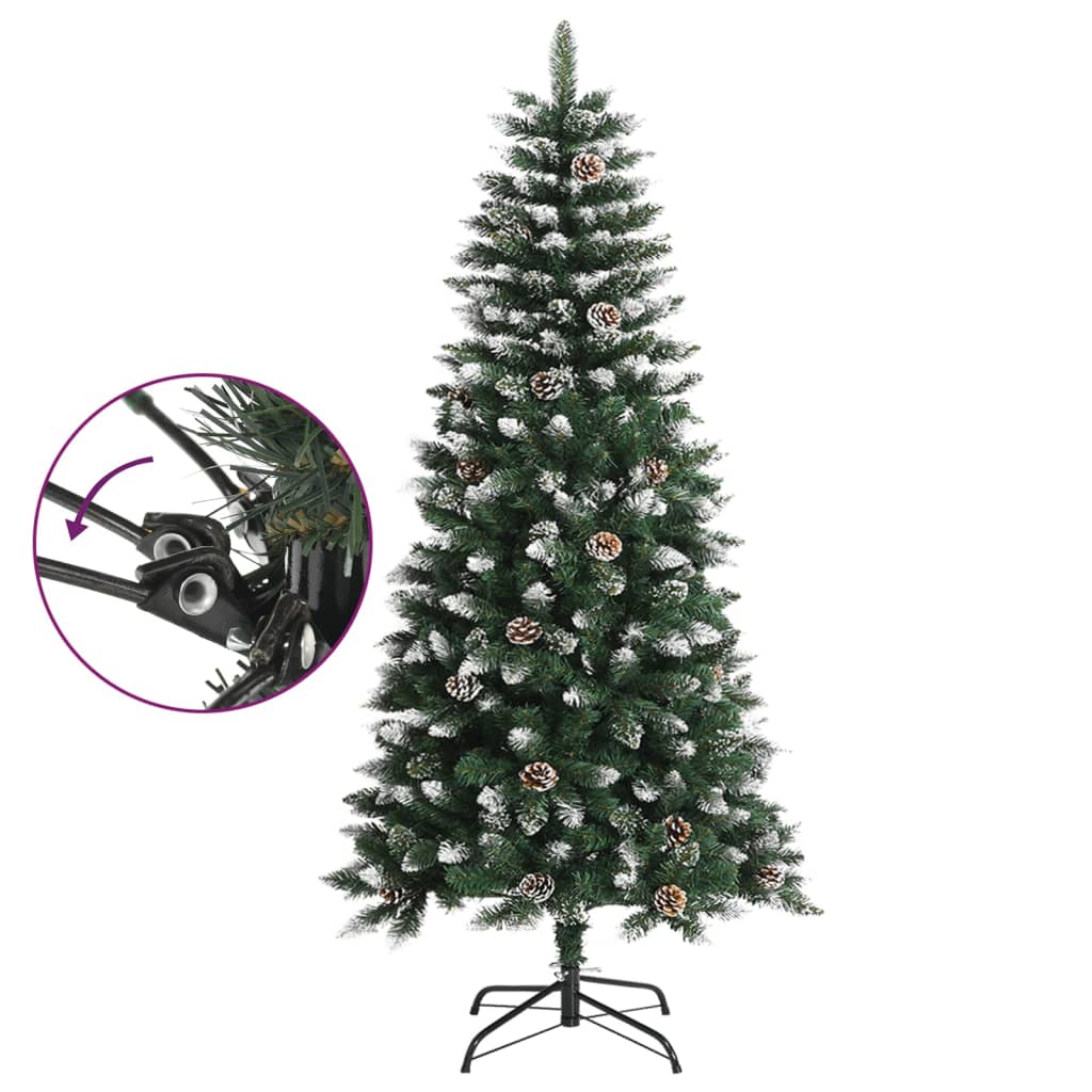 Künstlicher Weihnachtsbaum mit Ständer Grün 120 cm PVC